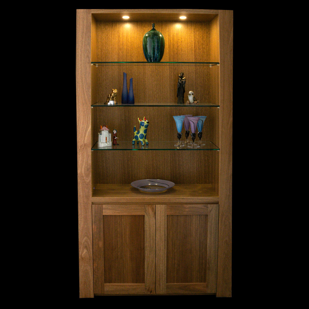 Custom Display Cabinet - Built-In Glass Display Cabinet