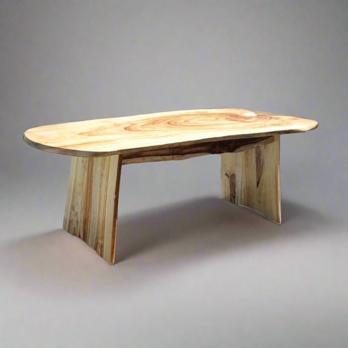 Camphorlaurel Slab Custom Desk-desk-Wildwood Designs Furniture