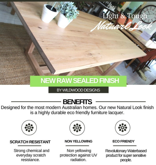 Australian Hardwood Furniture Raw Look Finish Wildwood Designs