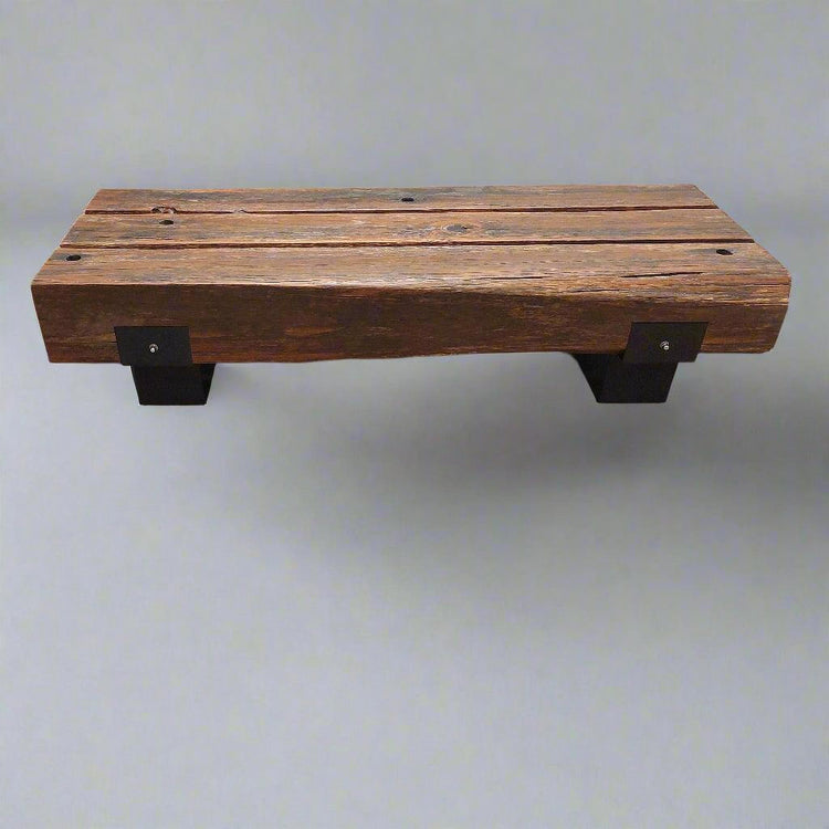 custom Wooden bench with metal legs