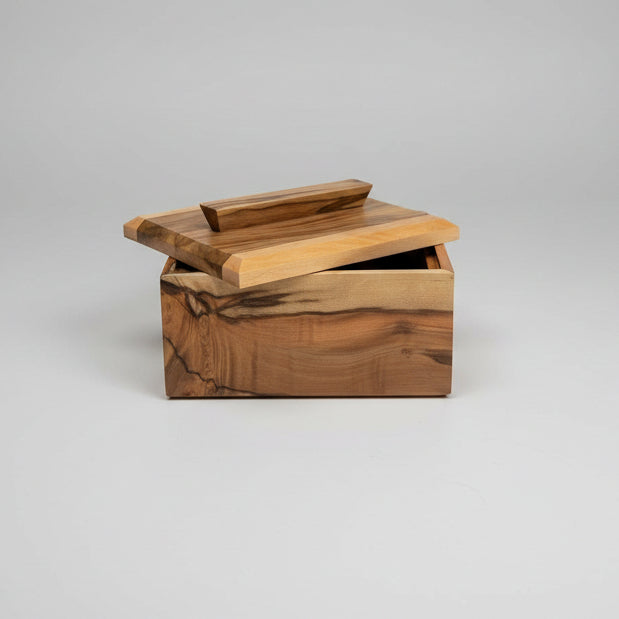 Crafted from premium Sassafras Blackheart, this handcrafted keepsake box