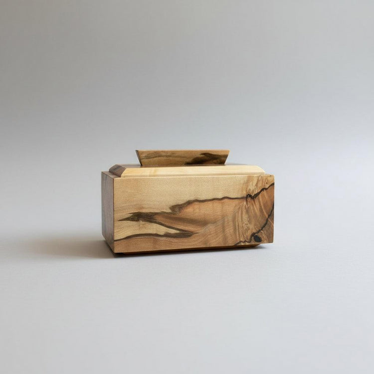 Crafted from premium Sassafras Blackheart, this handcrafted keepsake box