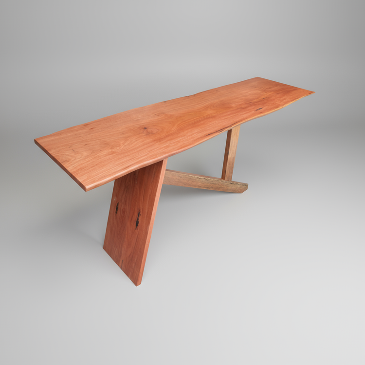 Timber Slab Console Table - Live Edge Design