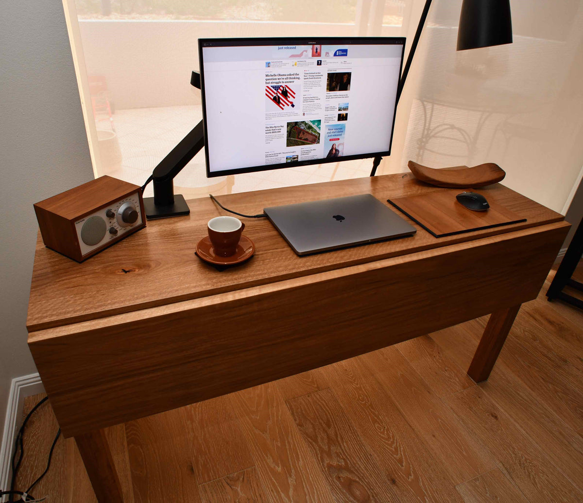 Desk - Custom - Spotted Gum-desk-Wildwood Designs Furniture-Wildwood Designs Furniture