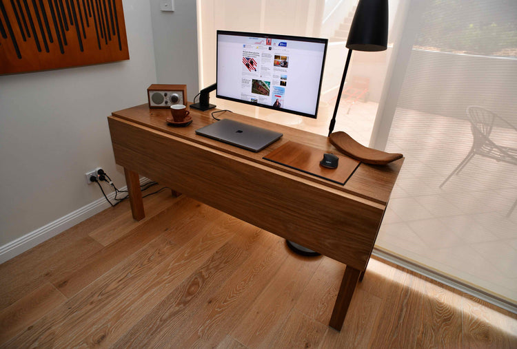 Desk - Custom - Spotted Gum-desk-Wildwood Designs Furniture-Wildwood Designs Furniture