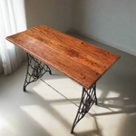 Side Table- Vintage Sewing Machine With reclaimed Timber
