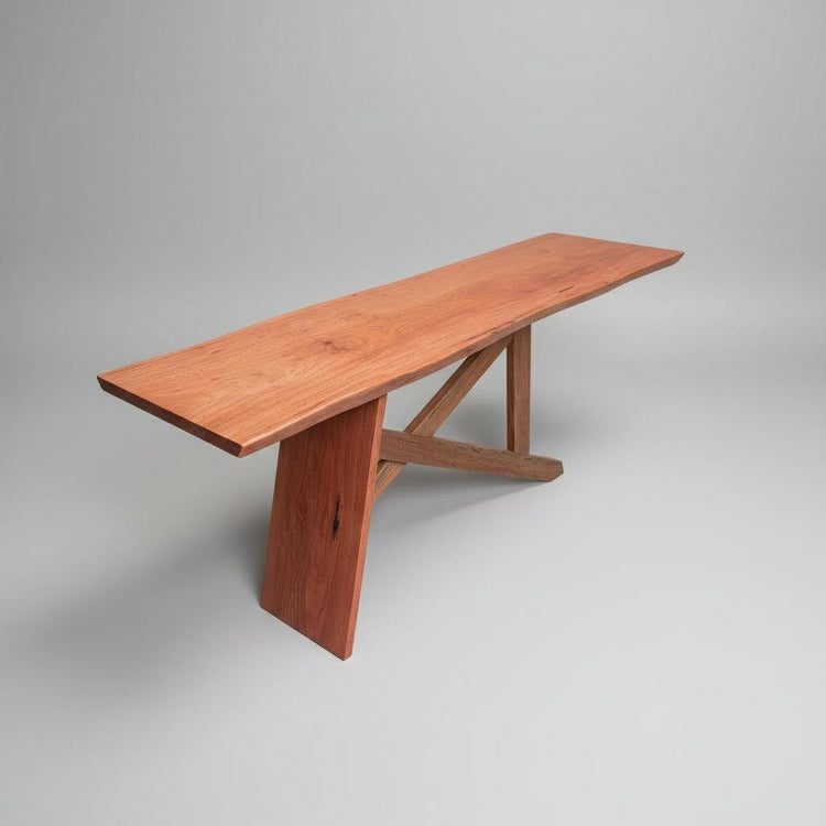 Timber Slab Console Table - Live Edge Design
