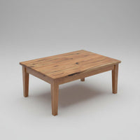 Simple Marri timber coffee table with a matte finish, 1000L x 700W x 450H.