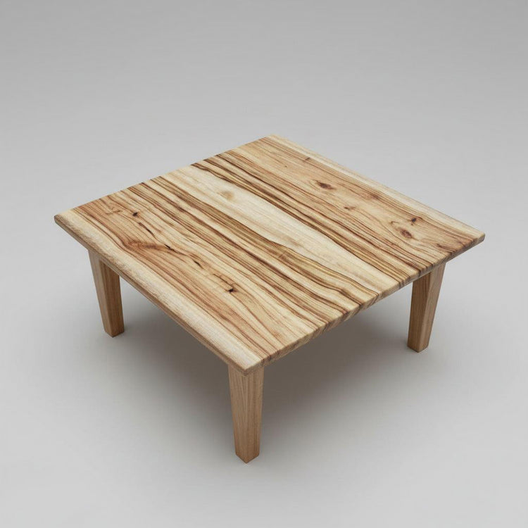 Wooden stool on a wooden floor