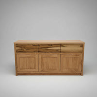 Custom side board unit made with blackbutt and sassafras blackheart