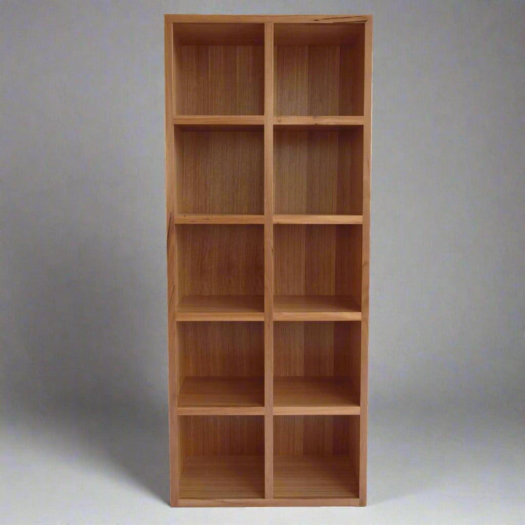 Custom Pigeon Hole Shelving Unit in Spotted Gum