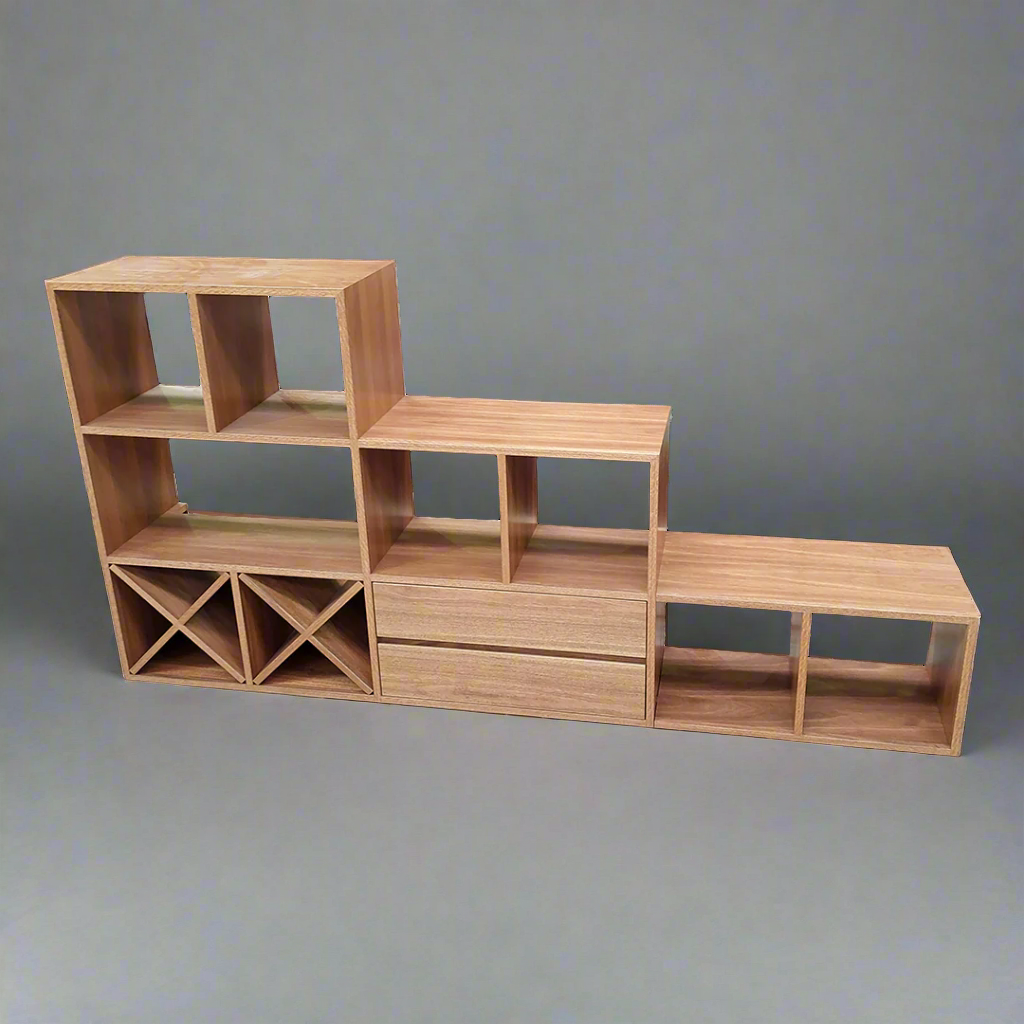 Asymmetrical Step Cube Unit - Custom Design
