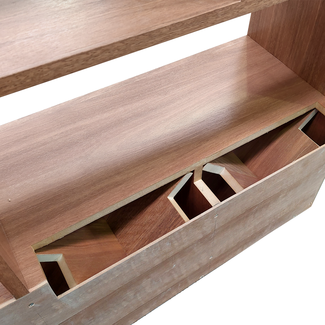 Asymmetrical Step Cube Unit - Custom Design