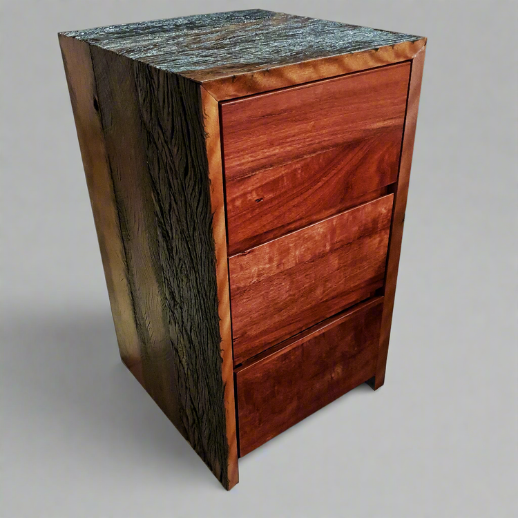 timber bedside cabinet with dovetail drawers Sydney