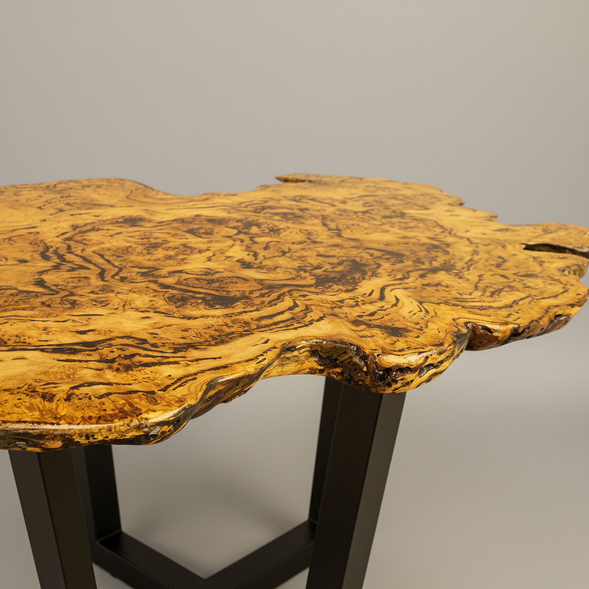 Timber Coffee Table - Live Edge Slab Design