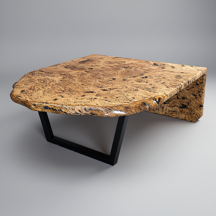 Timber Coffee Table - Live Edge Slab Design