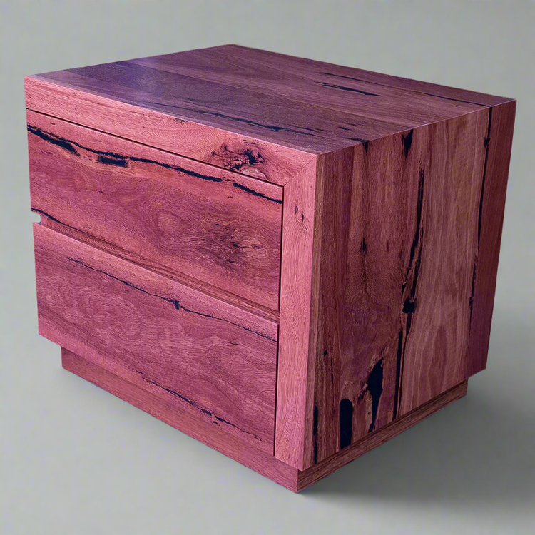 Lush Collection timber bedside with large pull-out drawer - custom furniture Sydney