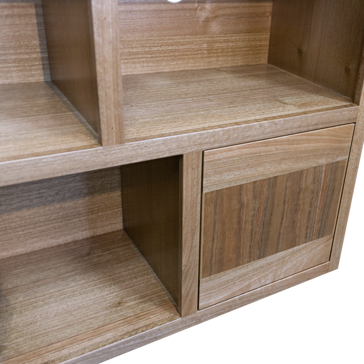 Bespoke Built-in Wall Unit and Bookcase in Tasmanian Oak