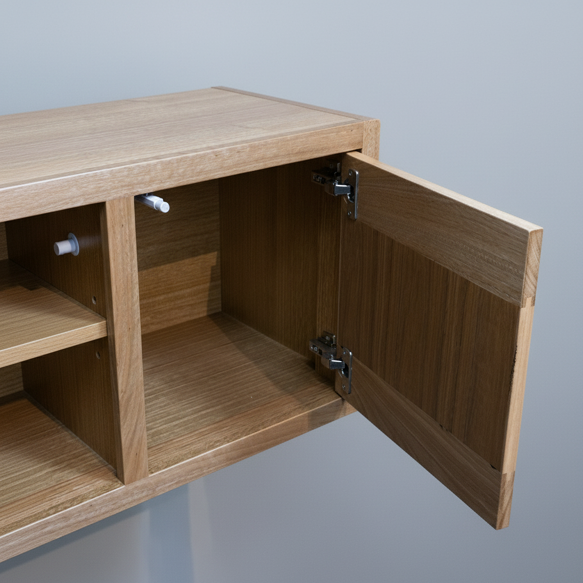 Bespoke Built-in Wall Unit and Bookcase in Tasmanian Oak