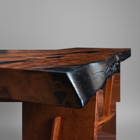 Timber Slab Console Table - Live Edge Design