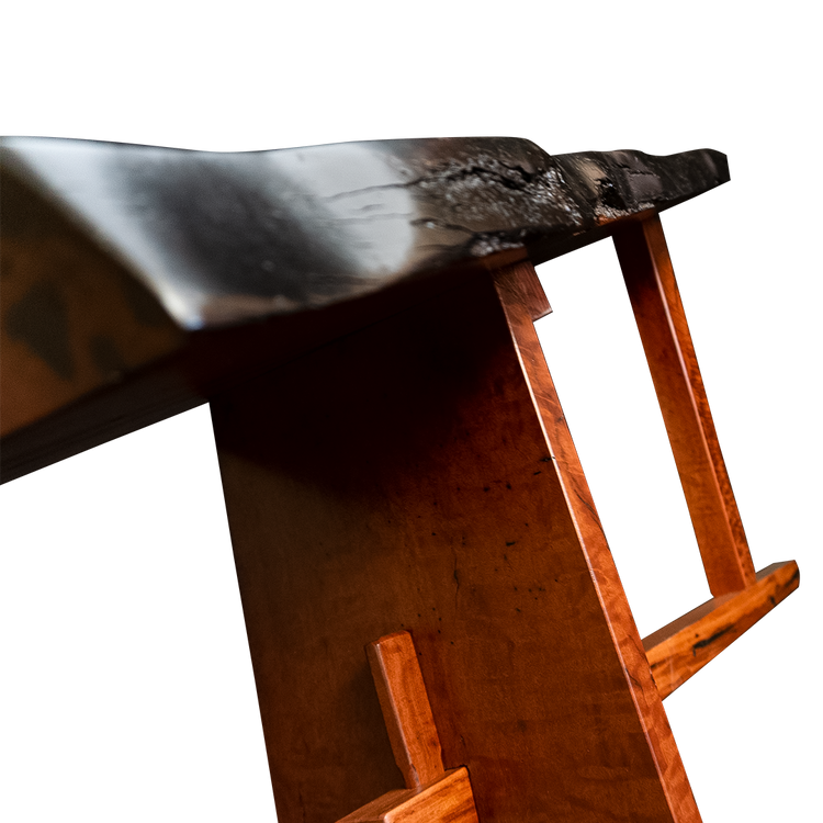 Timber Slab Console Table - Live Edge Design