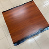 Red Gum Slab Angle Tapered Legs Coffee Table