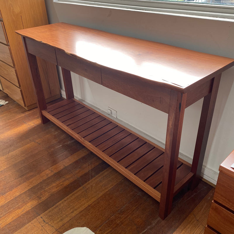 Hall Table - Redgum Slab