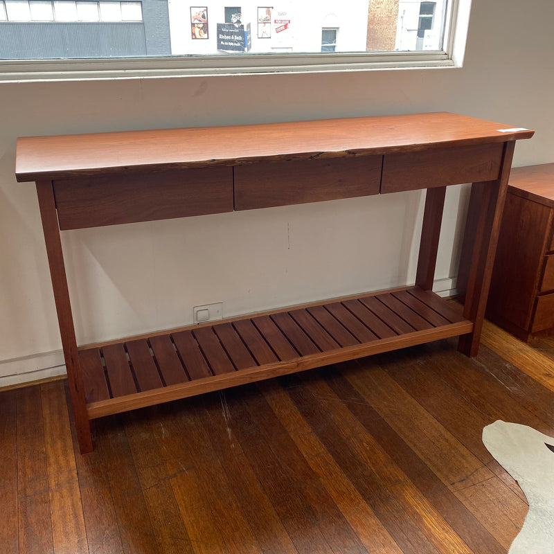 Hall Table - Redgum Slab