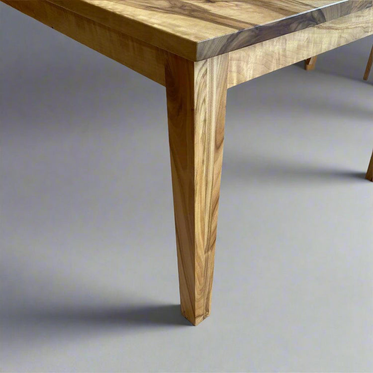 Dining Table - Henly Collection in Camphor Laurel with Tapered Legs