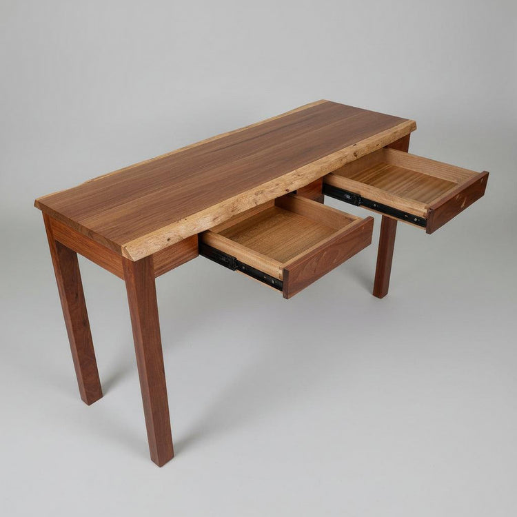 Timber Slab Console Table - Live Edge Design