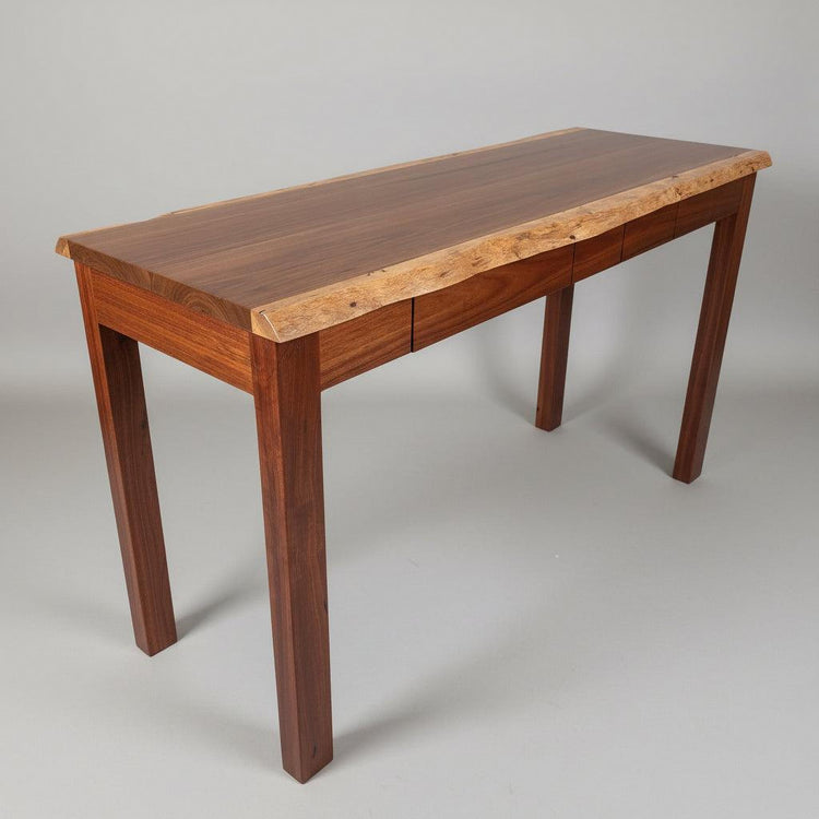 Timber Slab Console Table - Live Edge Design