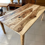 Dining Table - Henly Collection in Camphor Laurel with Tapered Legs