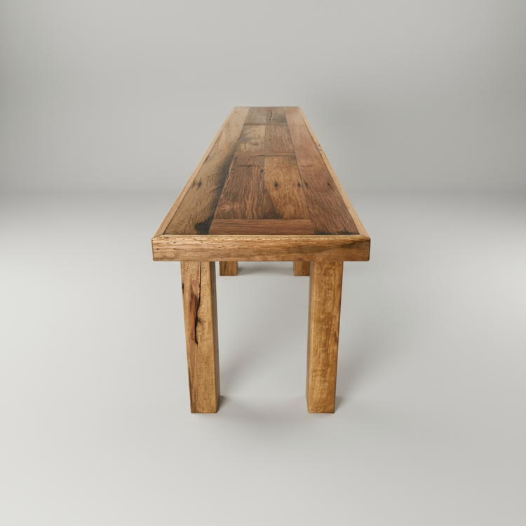 Custom built Blackbutt timber dining bench seat Marrickville