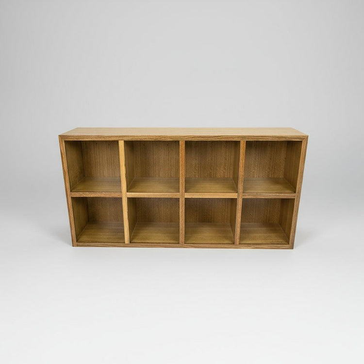 Custom Pigeon Hole Shelving Unit in Spotted Gum