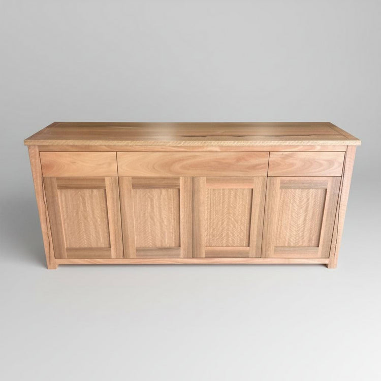 Custom built hardwood buffet cabinet for dining room storage Sydney