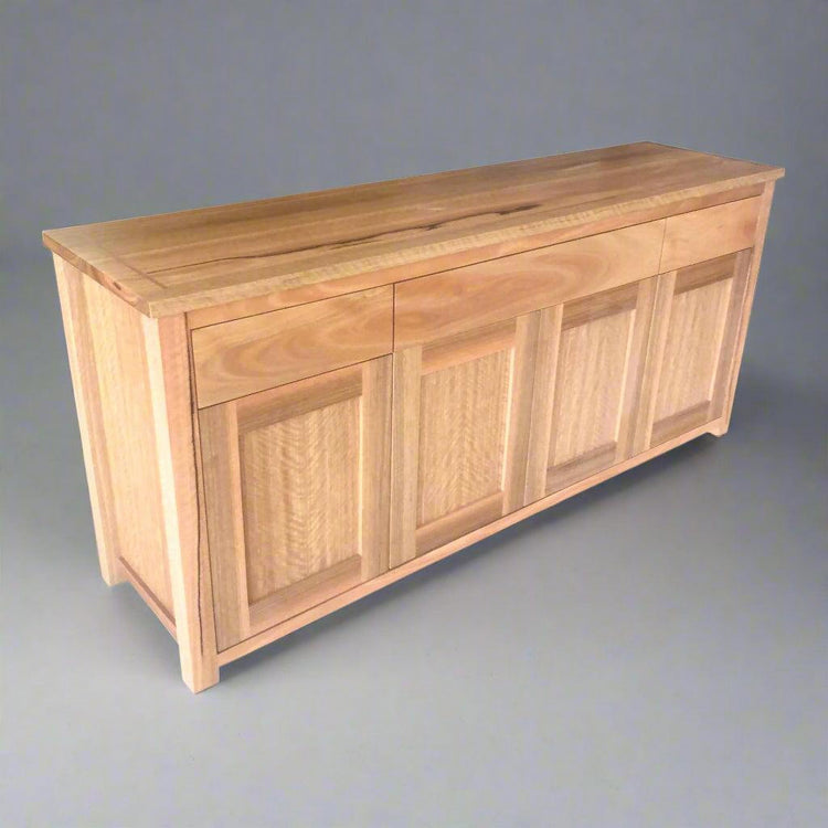 Custom built hardwood buffet cabinet for dining room storage Sydney