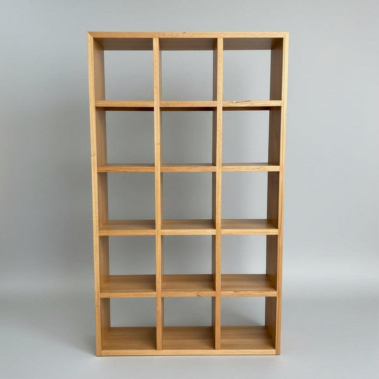 Custom Pigeon Hole Shelving Unit in Spotted Gum