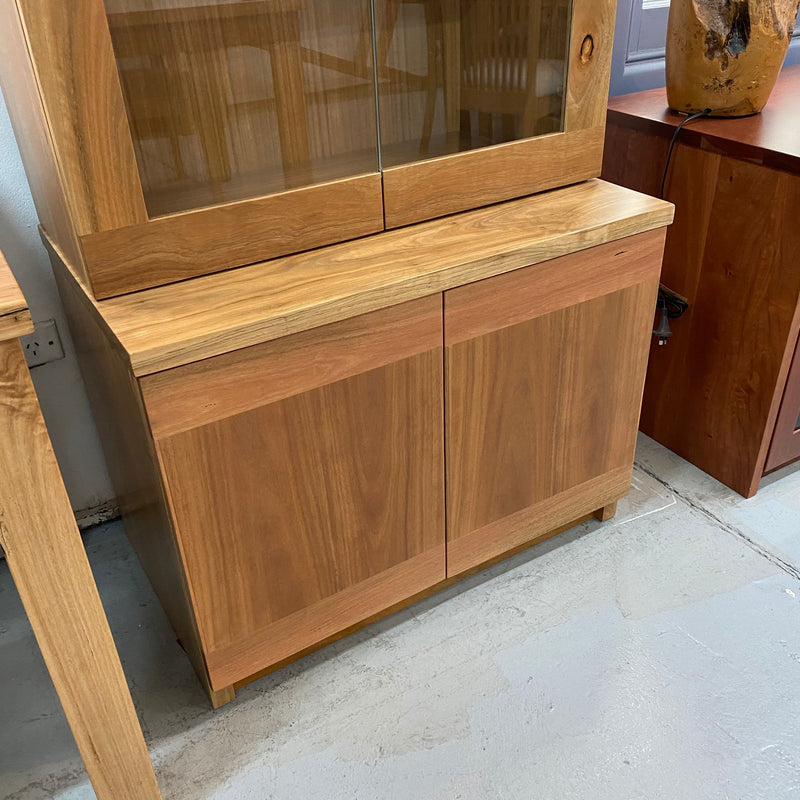 Spotted Gum Display Cabinet/Bookcase