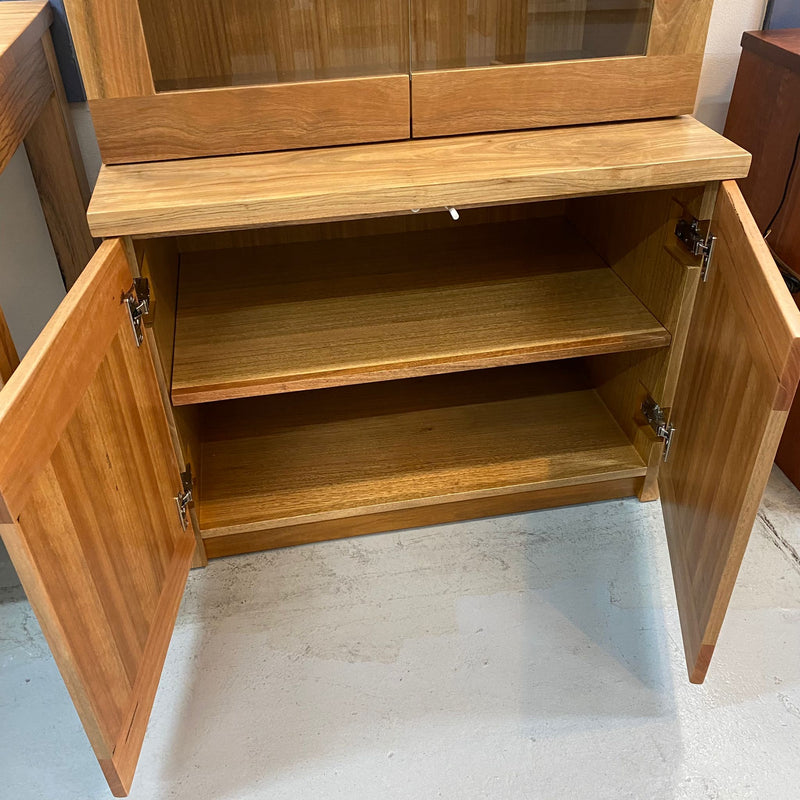 Spotted Gum Display Cabinet/Bookcase
