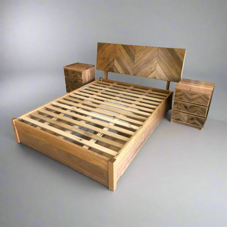 Bed - Chevron Collection with Under-bed Storage-beds-Wildwood Designs Furniture Sydney-Wildwood Designs Furniture